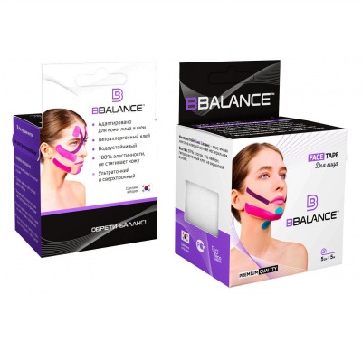 Кинезио тейп FACE 5см*5м ,белый BB